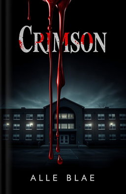 A horror book cover featuring ominous imagery