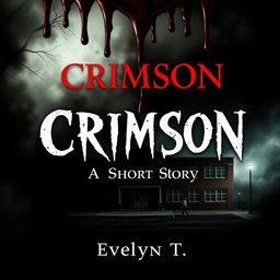 A horror book cover featuring dark and haunting imagery