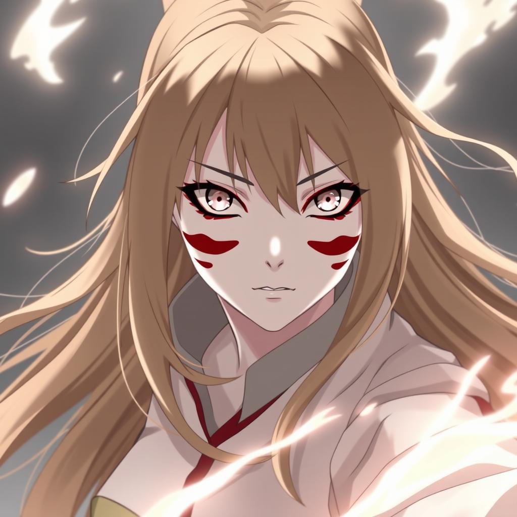 A female character inspired by the Naruto universe, specifically the Otsutsuki clan