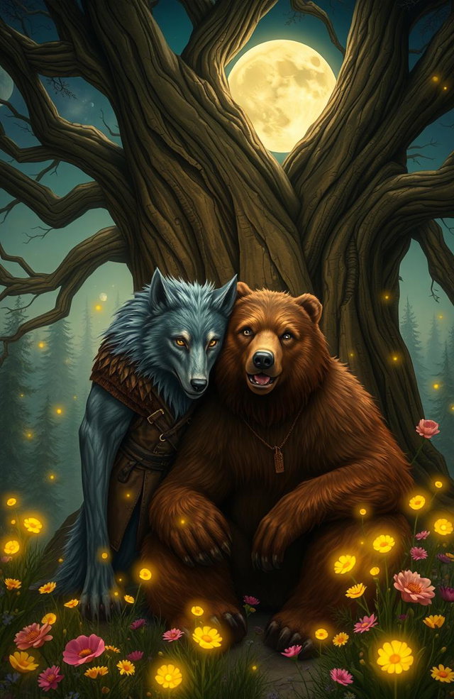 Epic Clash: Werewolves vs. Werebears in a Mystical Forest
