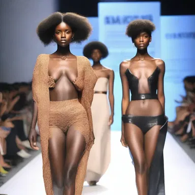 The daring fashion collection showcased on the runway exuded a sense of amorousness with its sensual cuts and fabrics.