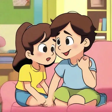 The cartoon episode portrayed the amorousness between the lovable characters, creating a heartwarming storyline.