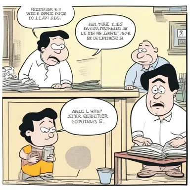 The comic strip captured the amorousness between the mischievous characters, creating a humorous and endearing narrative.