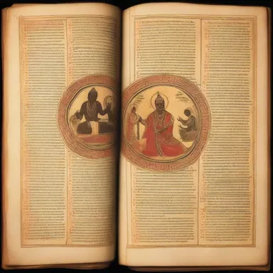 The sacred text described the amorousness between the divine beings, symbolizing their eternal love and connection.