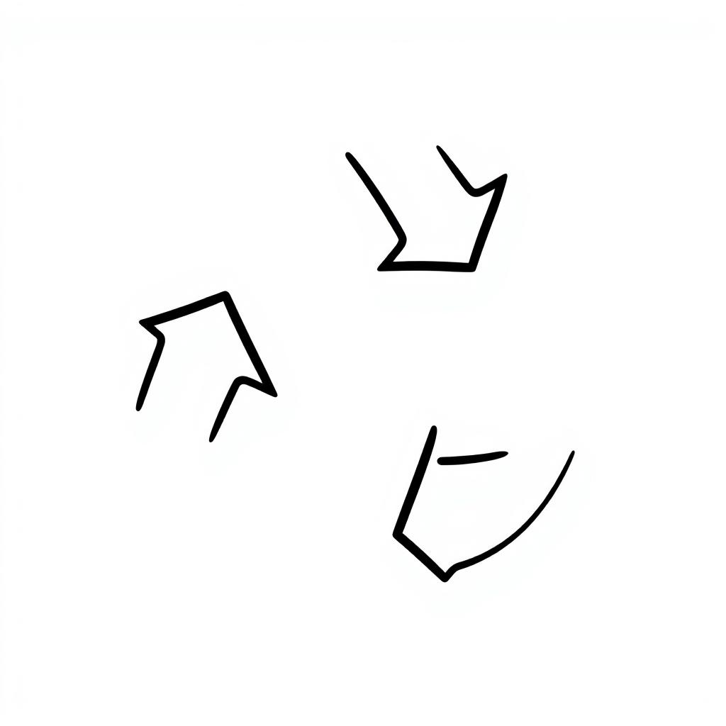 A simple and minimalist recycling icon, illustrated in solid black on a white background