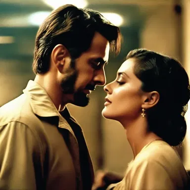 The film director skillfully portrayed the amorousness between the main characters, creating a visually stunning cinematic experience.