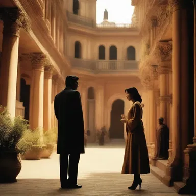 The film director skillfully portrayed the amorousness between the main characters, creating a visually stunning cinematic experience.