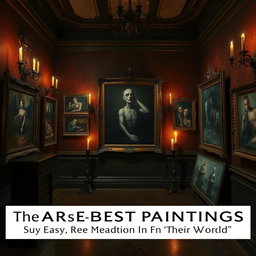 A haunting gallery showcasing the scariest paintings in the world, featuring eerie landscapes, unsettling portraits, and surreal designs