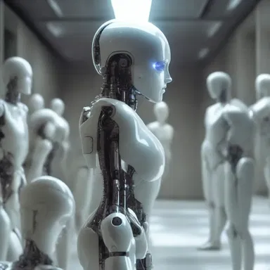 In the distant future, humans and androids experienced a unique form of amorousness, transcending the physical and emotional barriers.