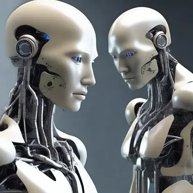 In the distant future, humans and androids experienced a unique form of amorousness, transcending the physical and emotional barriers.