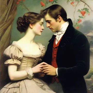 The classic novel beautifully portrayed the amorousness between the star-crossed lovers, their romance captivating readers' hearts.
