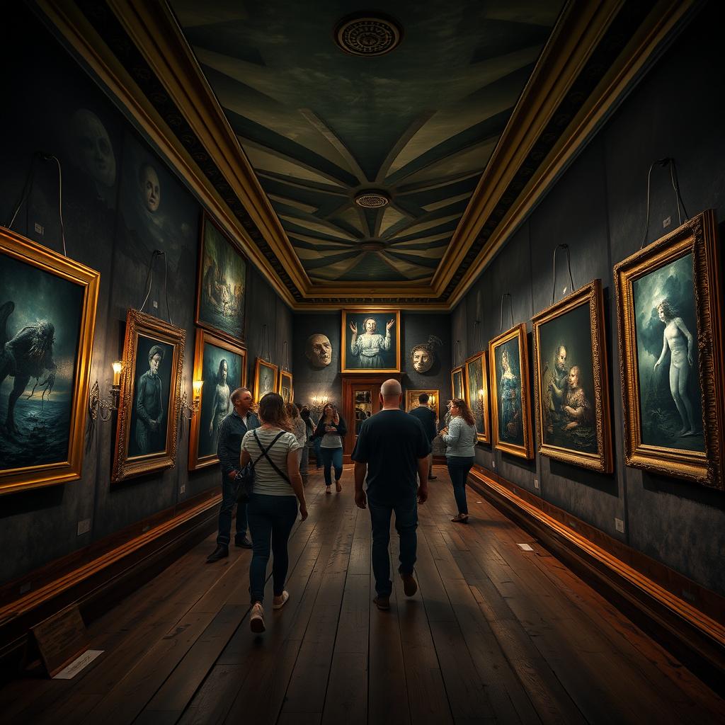 A vivid and immersive gallery filled with the scariest paintings in the world
