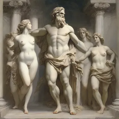 In Greek mythology, the amorousness of Zeus was legendary, as he constantly pursued beautiful mortal women.