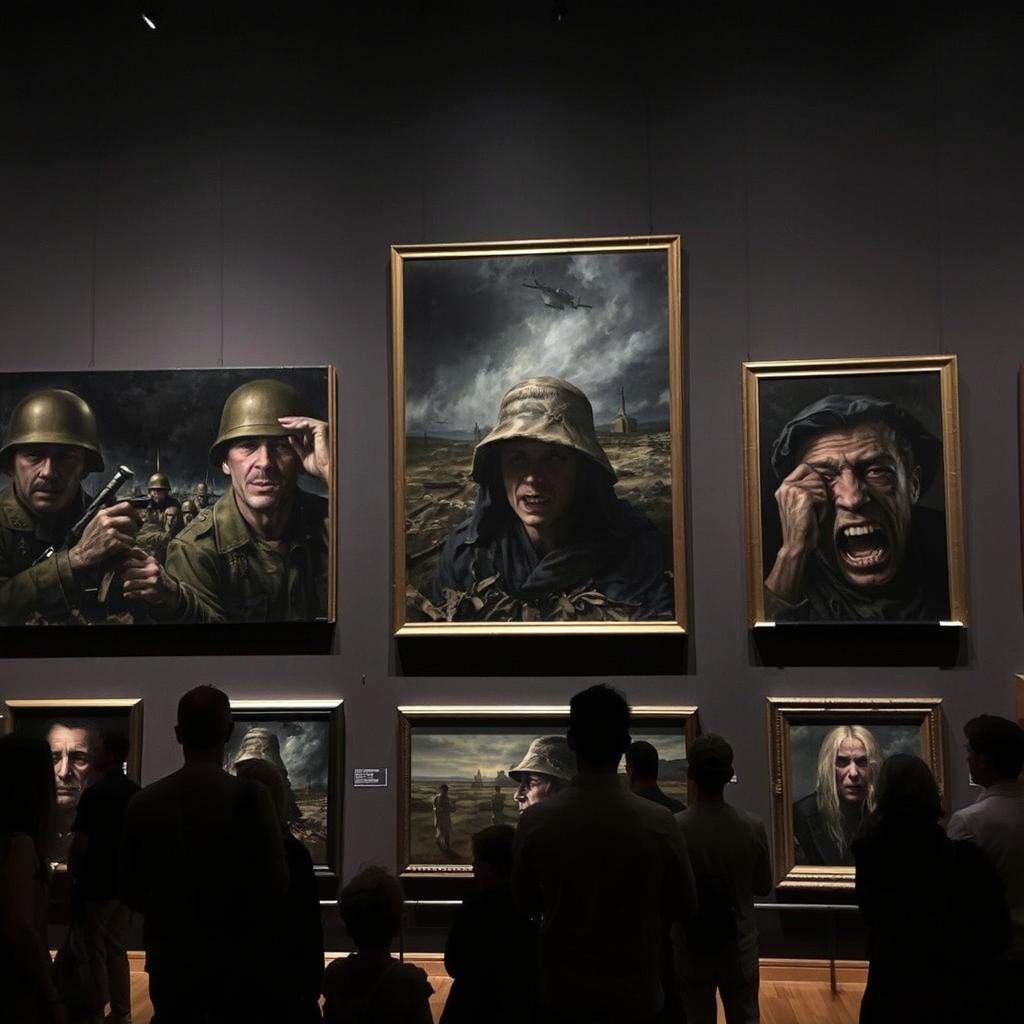 A haunting gallery featuring some of the scariest paintings inspired by war