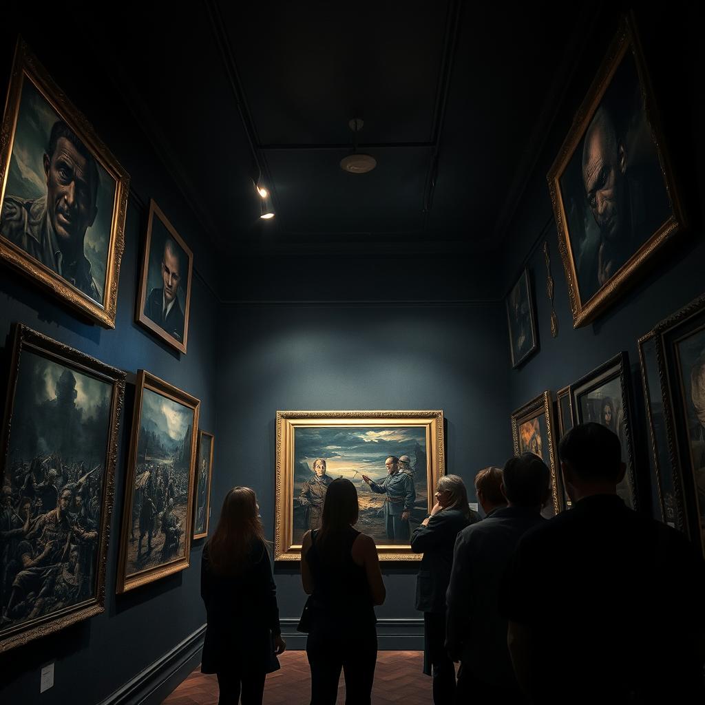 A haunting art gallery featuring some of the most terrifying and impactful paintings inspired by the experiences of war