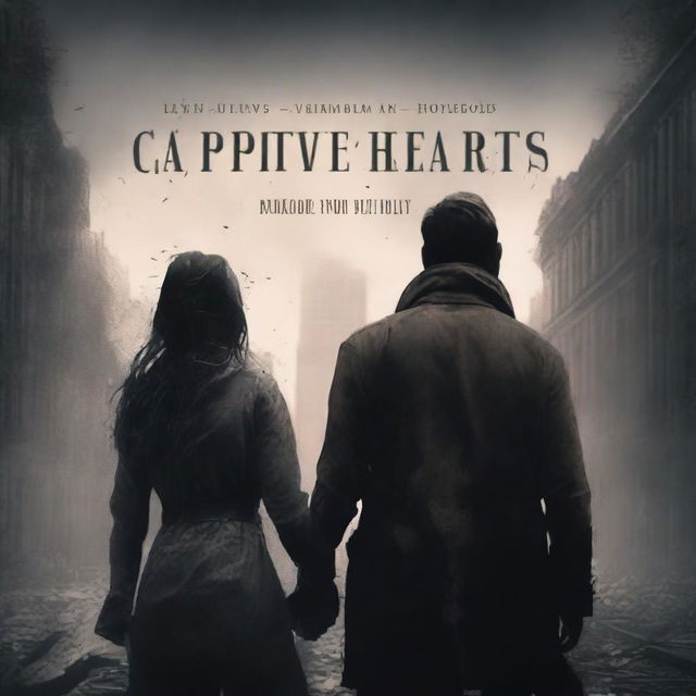 A digital art book cover titled 'Captive Hearts'