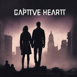 A digital art book cover titled 'Captive Hearts'