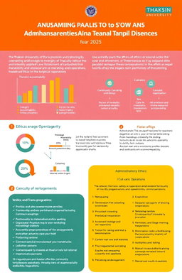 A detailed administrative plan showcasing the promotion of ethics and transparency in the operations of the Faculty of Humanities and Social Sciences at Thaksin University for the fiscal year 2025