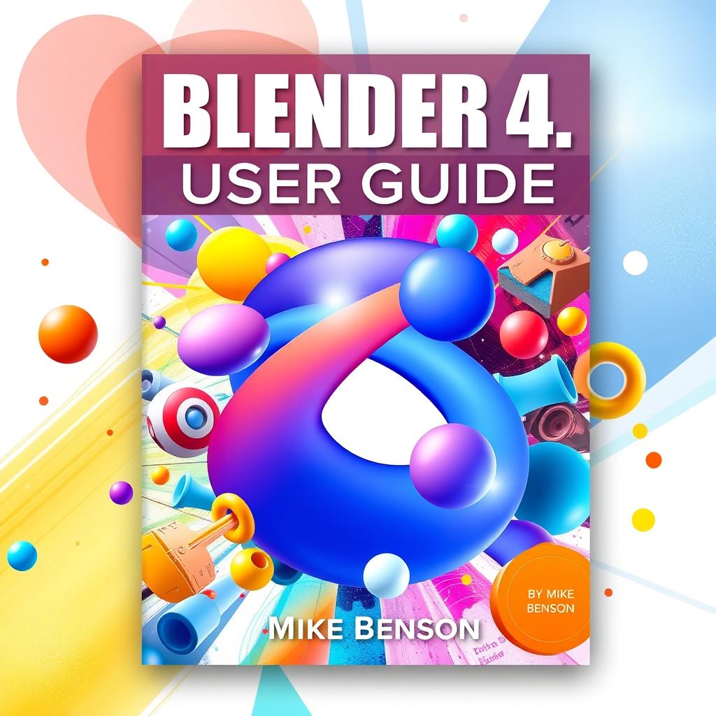 A visually engaging and informative cover design for the "BLENDER 4