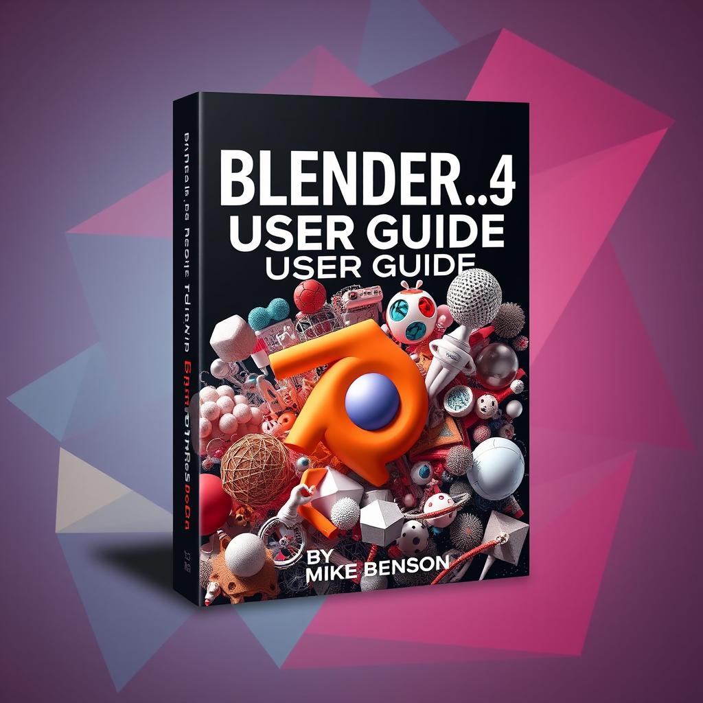 A captivating and creative cover design for the "BLENDER 4
