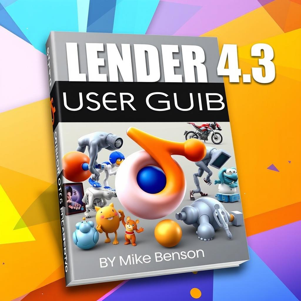 An eye-catching cover design for the "BLENDER 4
