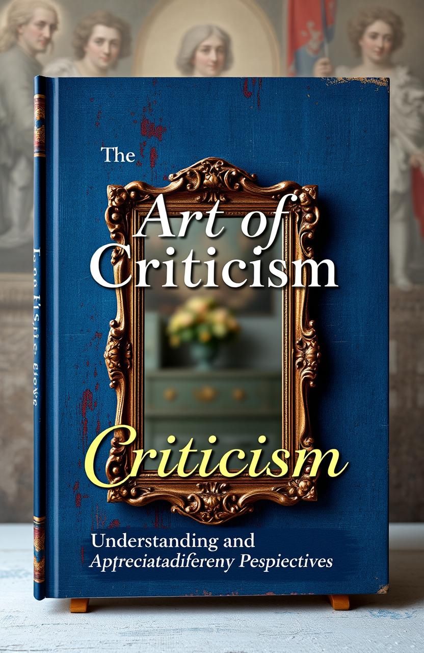 A visually appealing book cover designed for a book titled 'The Art of Criticism'