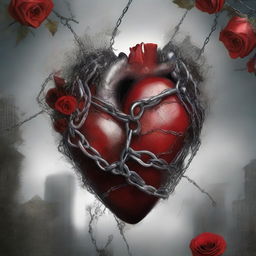 An updated digital art book cover titled 'Captive Hearts'