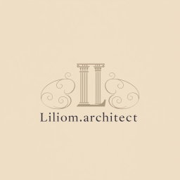 A classic and elegant logo design for an architecture firm titled 'Liliom