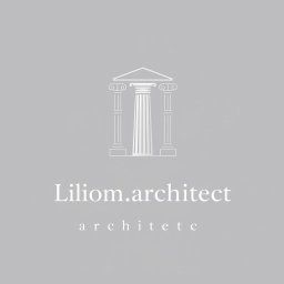 A classic and elegant logo design for an architecture firm titled 'Liliom