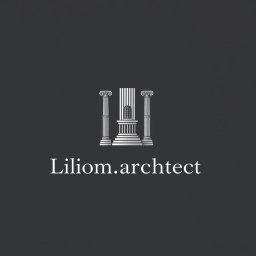 A classic and sophisticated logo design for an architecture firm titled 'Liliom