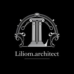 A classic and sophisticated logo design for an architecture firm titled 'Liliom