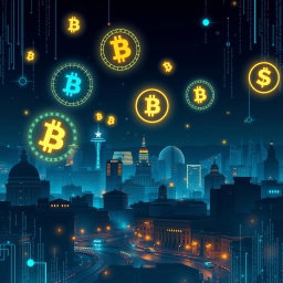 A conceptual background image for a mobile application related to cryptocurrency and hacking, themed around Cuba