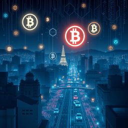 A conceptual background image for a mobile application related to cryptocurrency and hacking, themed around Cuba