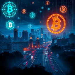 A conceptual background image for a mobile application related to cryptocurrency and hacking, themed around Cuba