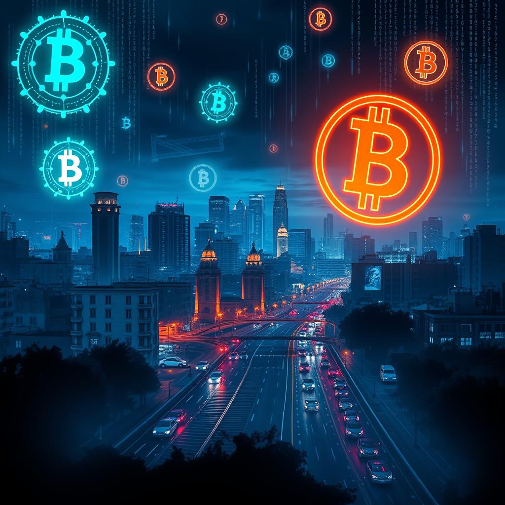 A conceptual background image for a mobile application related to cryptocurrency and hacking, themed around Cuba