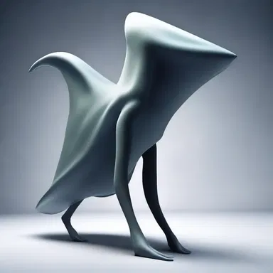 The mysterious creature took on an amorphous shape, shifting between different forms effortlessly.