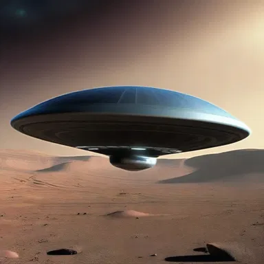 The alien spacecraft had an amorphous shape, unlike any other vessel known to humanity.