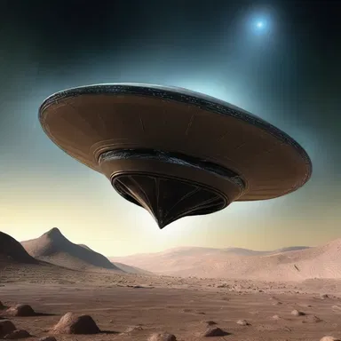 The alien spacecraft had an amorphous shape, unlike any other vessel known to humanity.