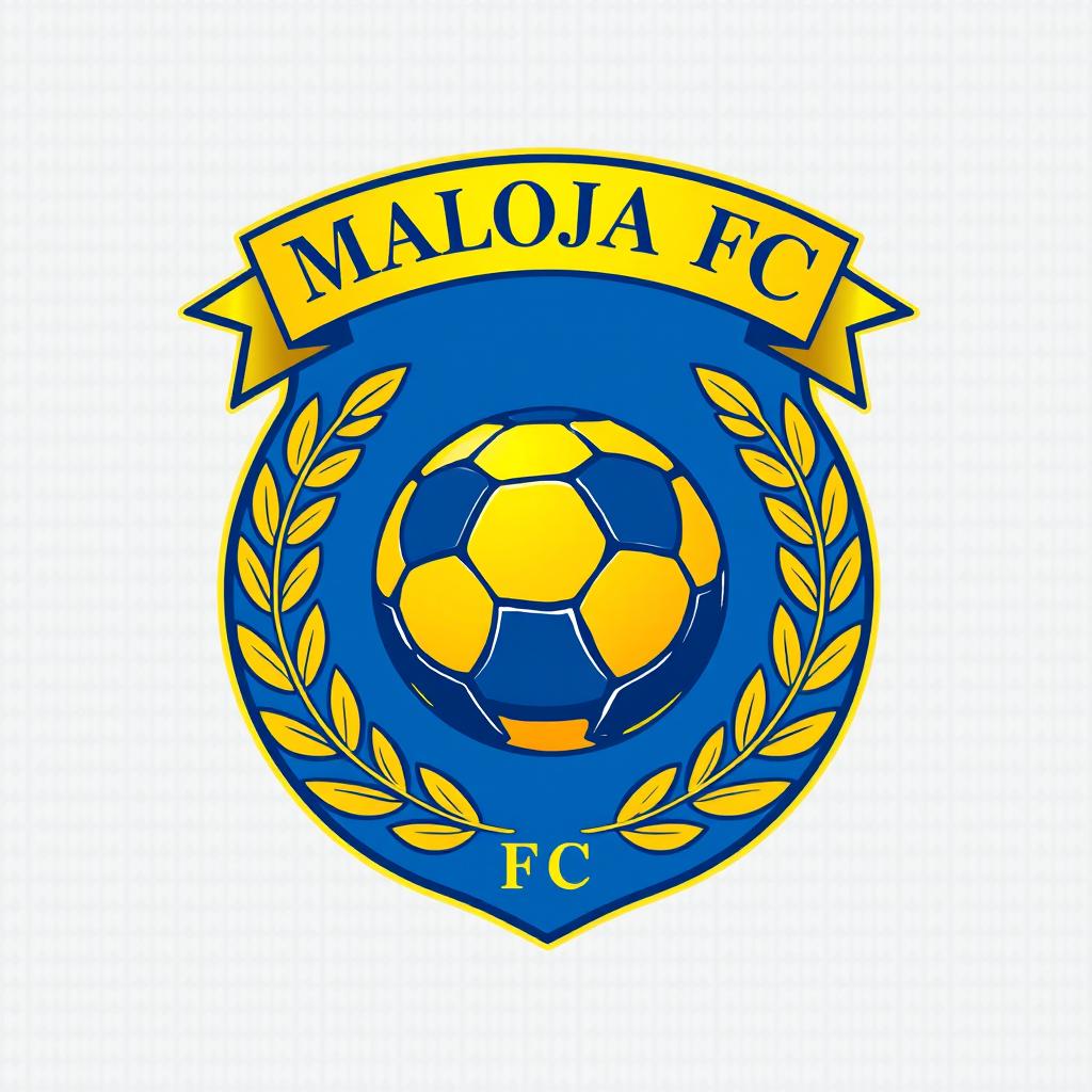 A football team crest featuring the name 'Maloja FC'