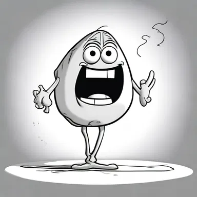 In the cartoon, the character transformed into an amorphous shape, allowing for comedic and unexpected situations.