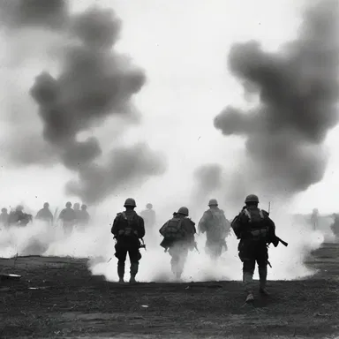 During the battle, the smoke obscured the soldiers' vision, creating an amorphous shape that amplified the chaos of the conflict.