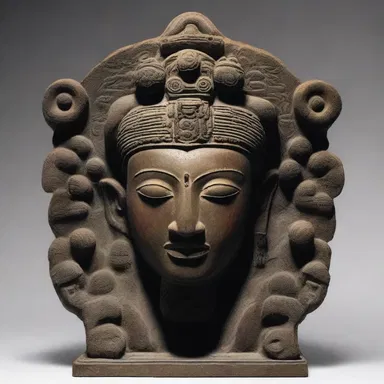 The deity was often depicted as an amorphous shape, symbolizing their omnipresence and formless nature.