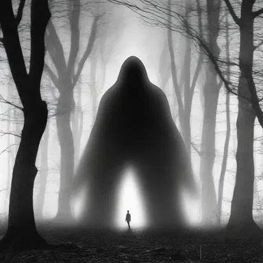 The creature lurking in the shadows possessed an amorphous shape, making it impossible to discern its true form.
