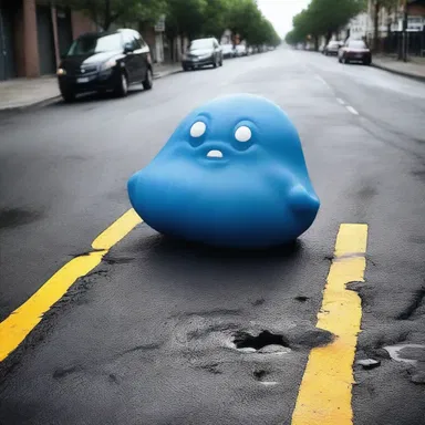 Why did the blob cross the road? To show off its amorphous shape!