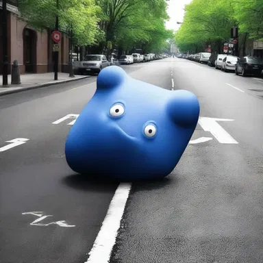 Why did the blob cross the road? To show off its amorphous shape!