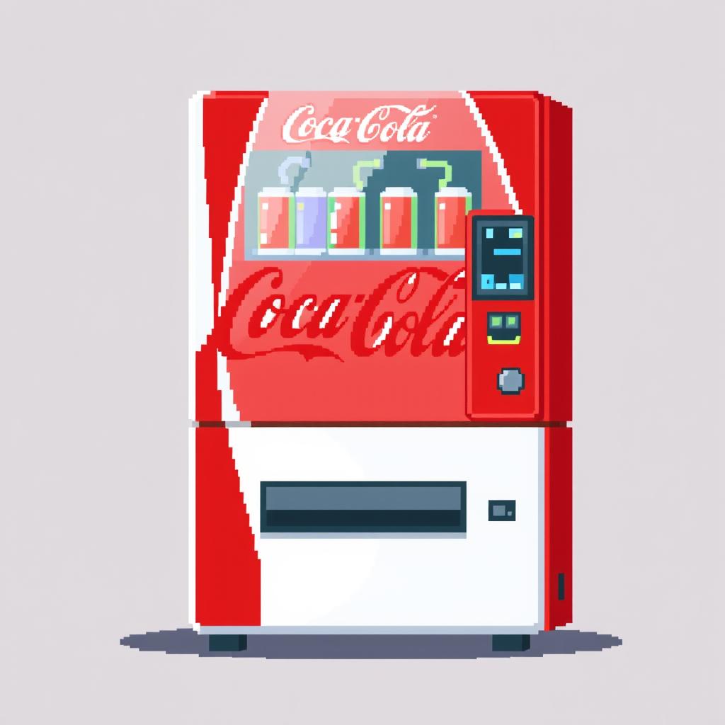 Pixel Perfect: Coca-Cola Vending Machine Art