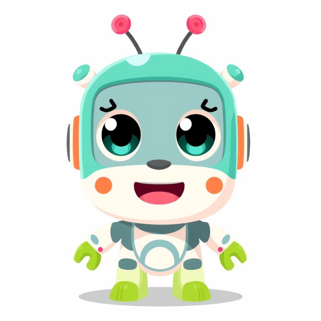 A charming, non-human 2D character designed for a YouTube avatar