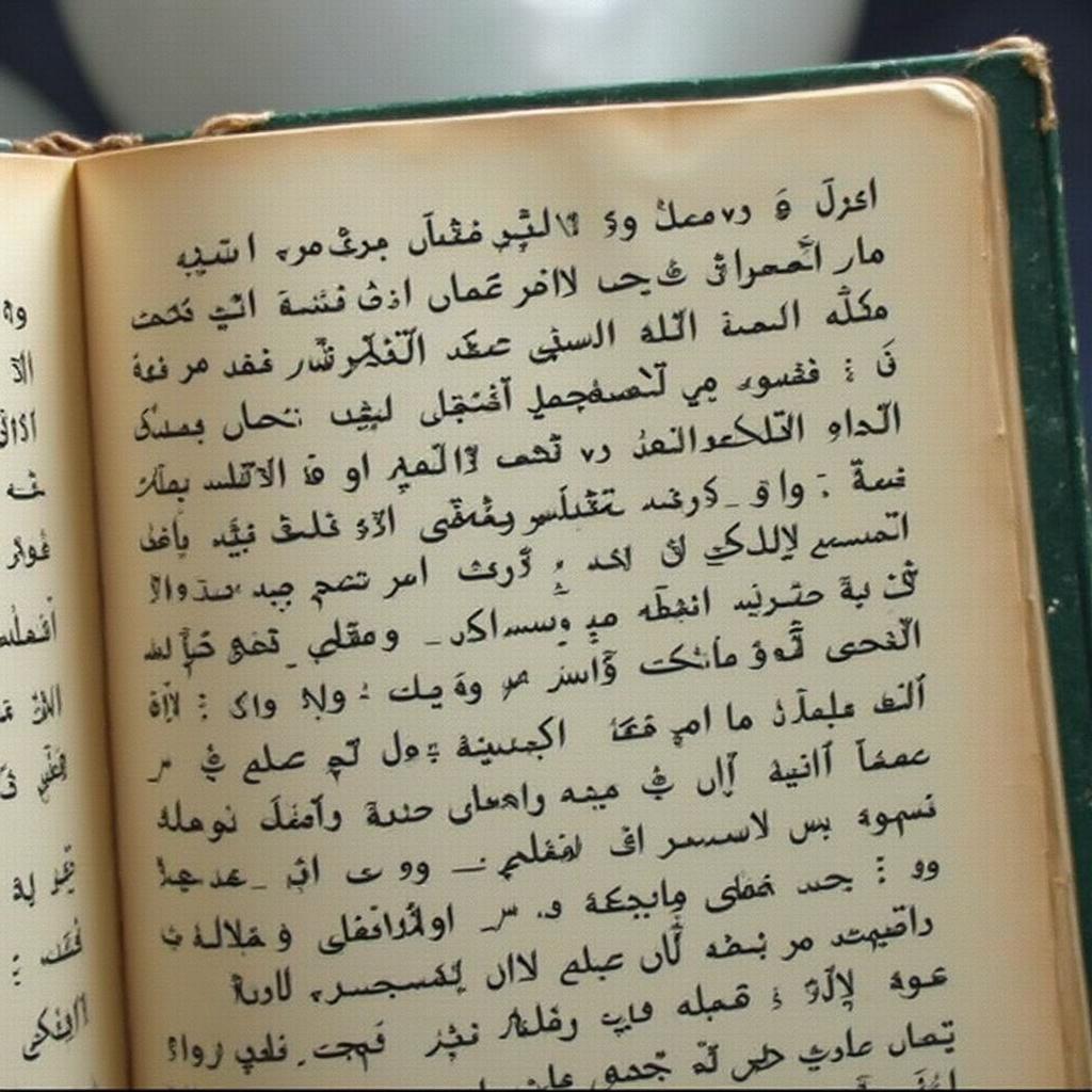 صورة تحتوي على هلال مضيء يتدلى في سماء صافية، مزينة بأنماط إسلامية رائعة، مع كتابة مزخرفة تقول: "رمضان كريم 