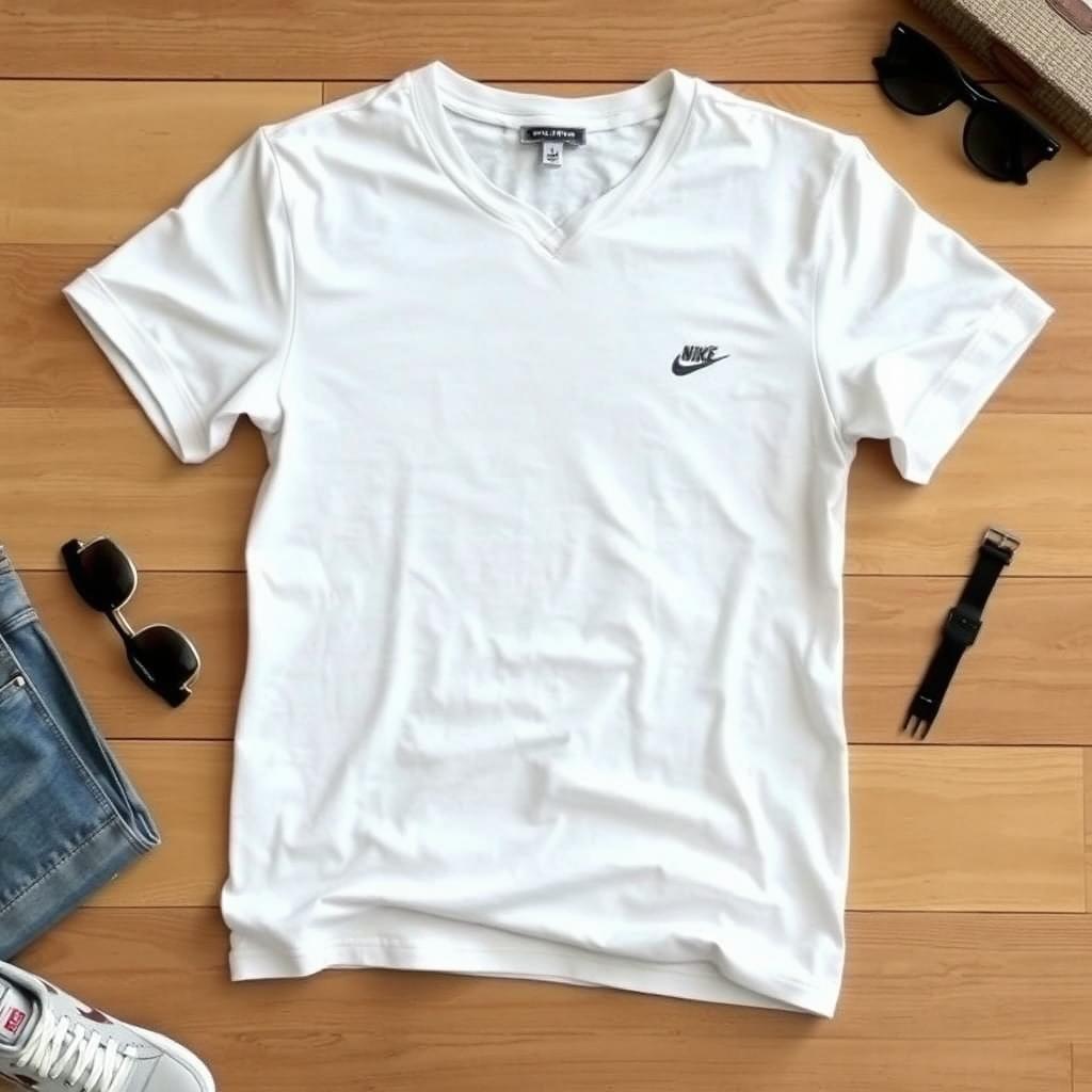 A fashionable t-shirt, designed with a classic and versatile look