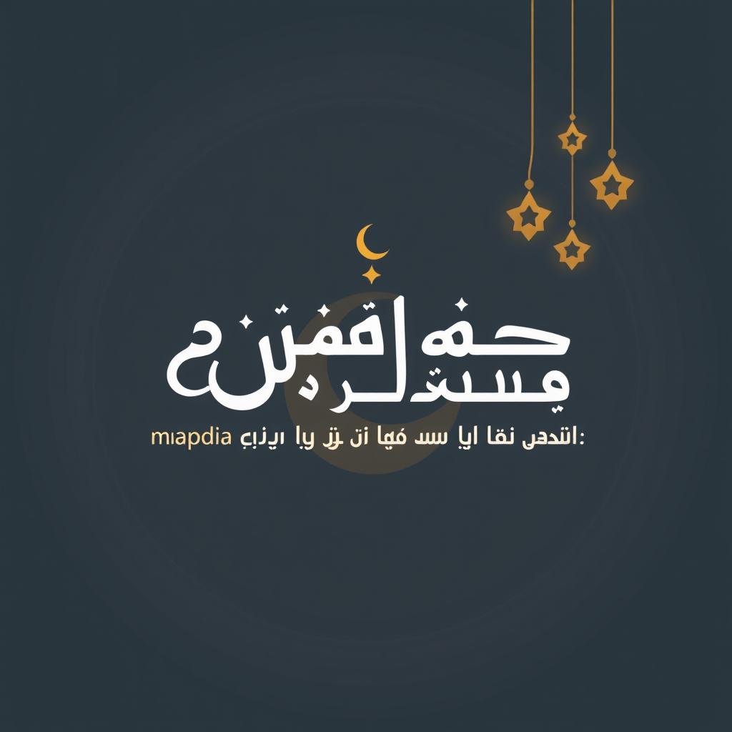 A beautiful image to celebrate the arrival of Ramadan, featuring the attached logo as both the background and foreground